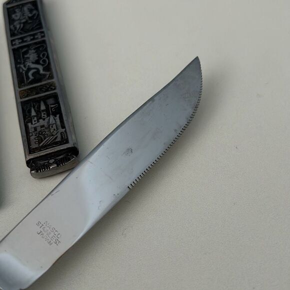 Nasco Crusader Stainless Steel Knives Medieval Set of 6 - Picture 6 of 6